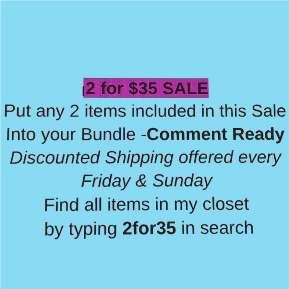 2 for $35 Sale Announcement
